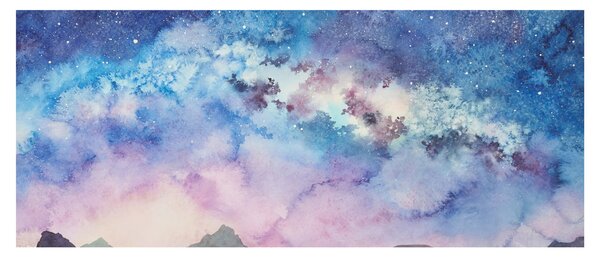 Obraz - Mliečna dráha, aquarel (120x50 cm)