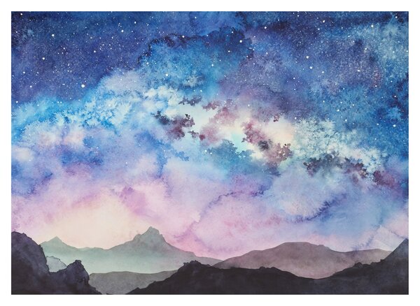 Obraz - Mliečna dráha, aquarel (70x50 cm)