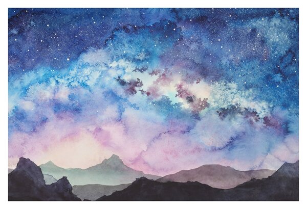 Obraz - Mliečna dráha, aquarel (90x60 cm)