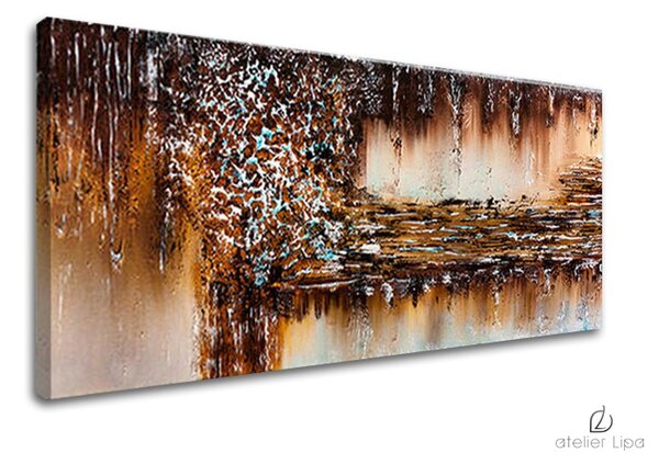 Autorská reprodukcia na plátne ABSTRAKT - 70x30 cm