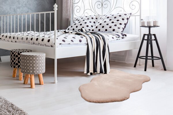 KOŽUŠINOVÝ KOBEREC, 60/90 cm, krémová - Online Only bytové doplnky, Online Only