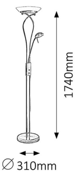 Rabalux 4077 stojaca lampa Gamma