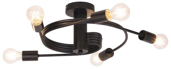 RABALUX 2096 Carly stropné svietidlo LED E27 5x15W matná čierna