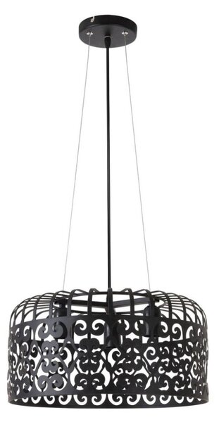 RABALUX 2158 Alessandra závesné svietidlo E27 3x60W matná čierna
