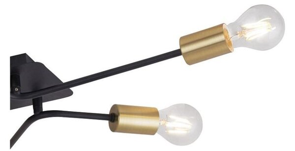 RABALUX 2103 Lanny stropné .svietidlo. E27 6x15W čierna