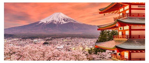 Obraz - Fujiyoshida, Japonsko (120x50 cm)