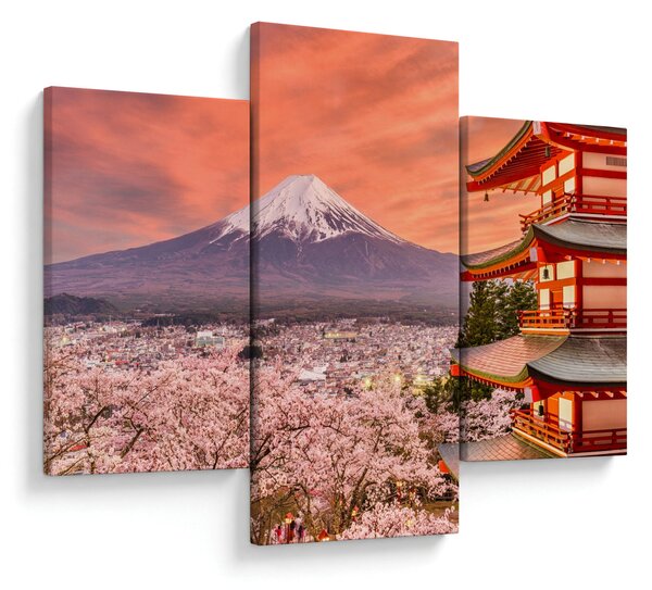 Obraz - Fujiyoshida, Japonsko (90x60 cm)
