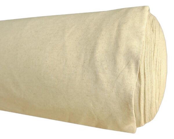 Bavlnený úplet hladký, šírka 150cm režná metráž (Metrový textil, bavlnená látka Tunel 75cmx2 zn. Marafko 220g/m2)