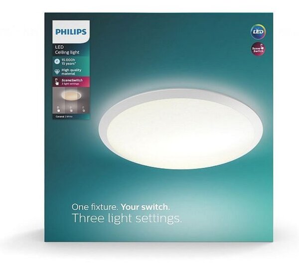 Philips 32809/31/P0 Cavanal LED stropné svietidlo Scene Switch 18W=1500 lm 2700K