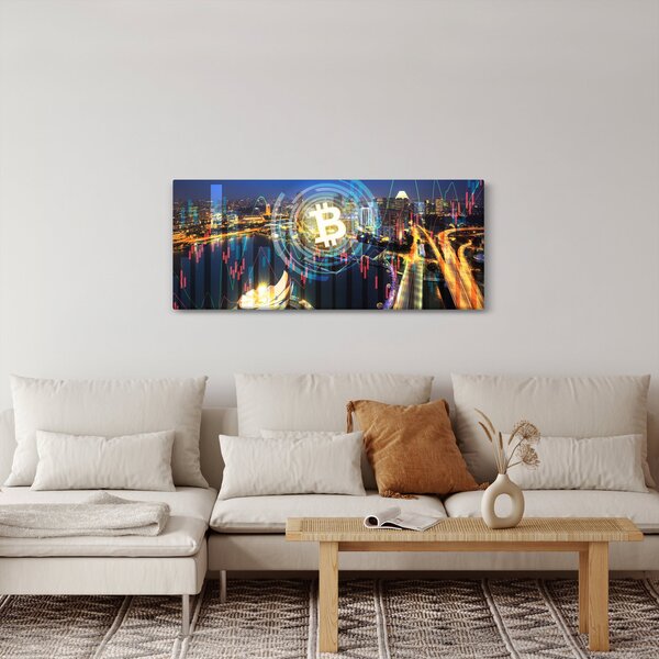Obraz - Mesto investícií (120x50 cm)