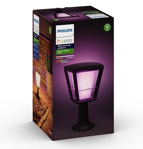 Philips HUE 17441/30/P7 Econic exteriérový záhradný stĺpik 15W=1150lm LED IP44 2200-6500K RGB