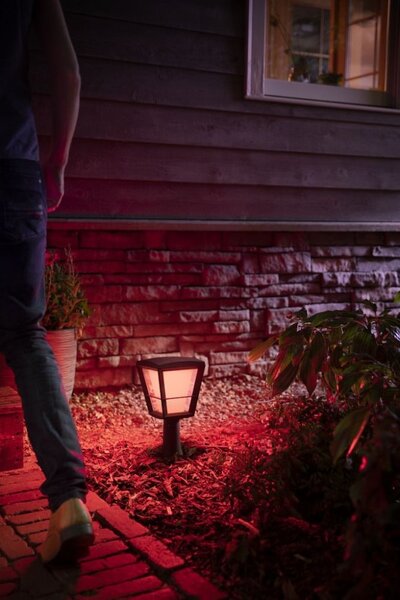 Philips HUE 17441/30/P7 Econic exteriérový záhradný stĺpik 15W=1150lm LED IP44 2200-6500K RGB