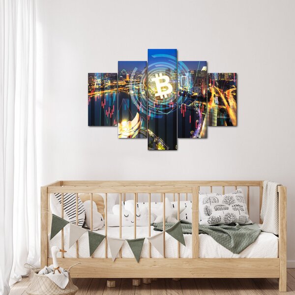 Obraz - Mesto investícií (150x105 cm)