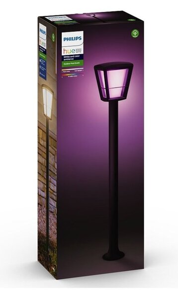 Philips HUE 17442/30/P7 Econic exteriérový záhradný stĺpik 15W=1150lm LED IP44 2200-6500K RGB