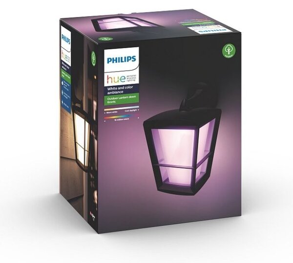 Philips HUE 17440/30/P7 Econic exteriérové nástenné svietidlo 15W=1150lm LED IP44 2200-6500K RGB