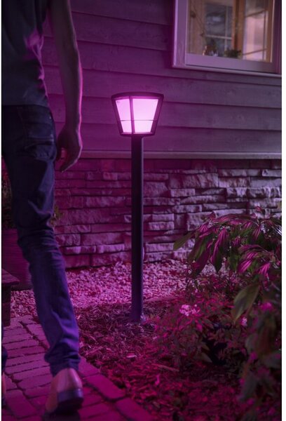 Philips HUE 17442/30/P7 Econic exteriérový záhradný stĺpik 15W=1150lm LED IP44 2200-6500K RGB