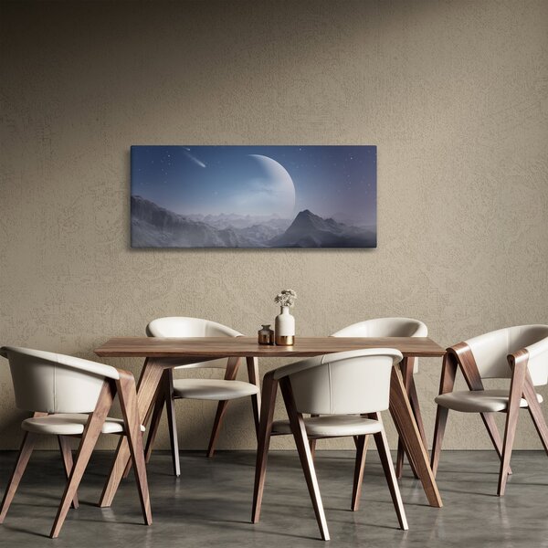 Obraz - Nebo nad skalami (120x50 cm)