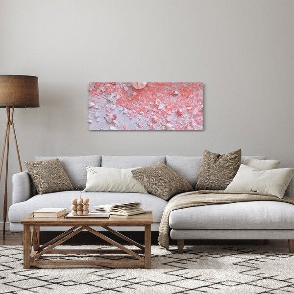 Obraz - Prímorská atmosféra v ružových odtieňoch (120x50 cm)