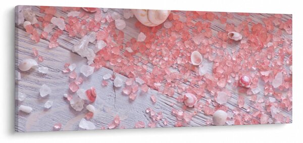 Obraz - Prímorská atmosféra v ružových odtieňoch (120x50 cm)