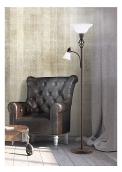 TRIO 4602021-24 Rustica stojanové svietidlo 1xE27 1xE14 hrdzavá