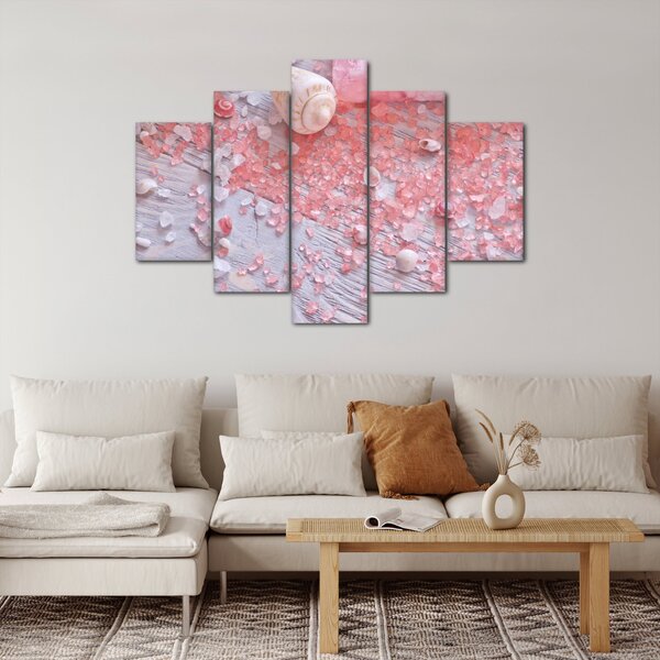 Obraz - Prímorská atmosféra v ružových odtieňoch (150x105 cm)