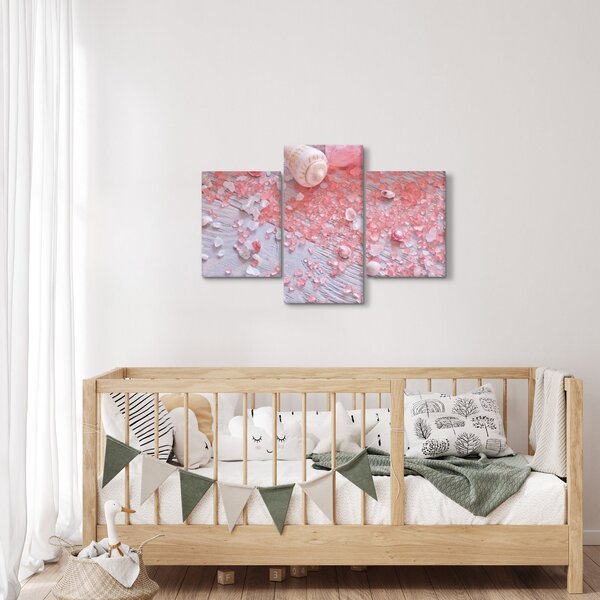 Obraz - Prímorská atmosféra v ružových odtieňoch (90x60 cm)