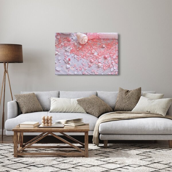 Obraz - Prímorská atmosféra v ružových odtieňoch (90x60 cm)