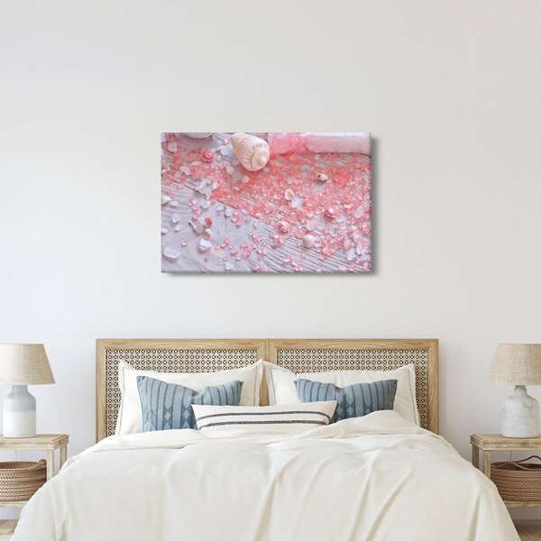 Obraz - Prímorská atmosféra v ružových odtieňoch (90x60 cm)