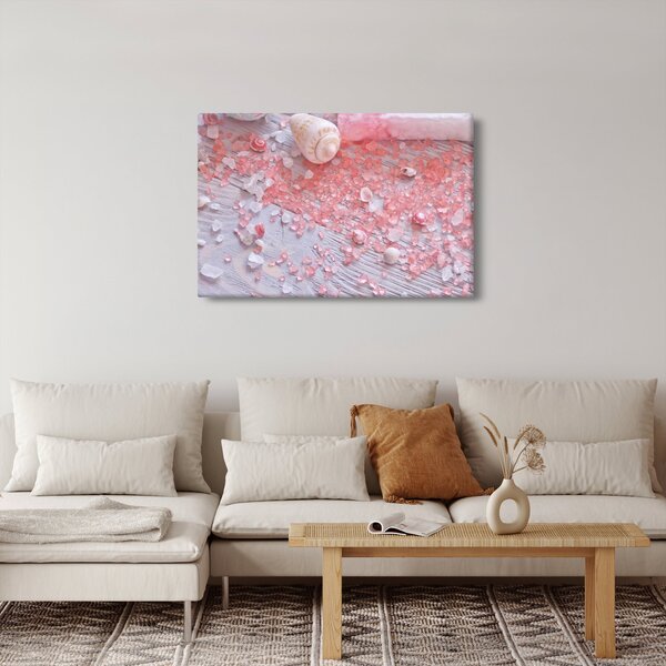 Obraz - Prímorská atmosféra v ružových odtieňoch (90x60 cm)