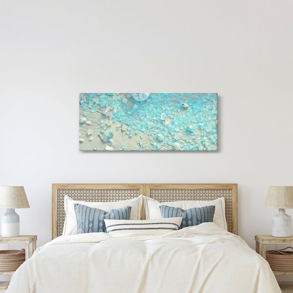 Obraz - Prímorská atmosféra v tyrkysových odtieňoch (120x50 cm)
