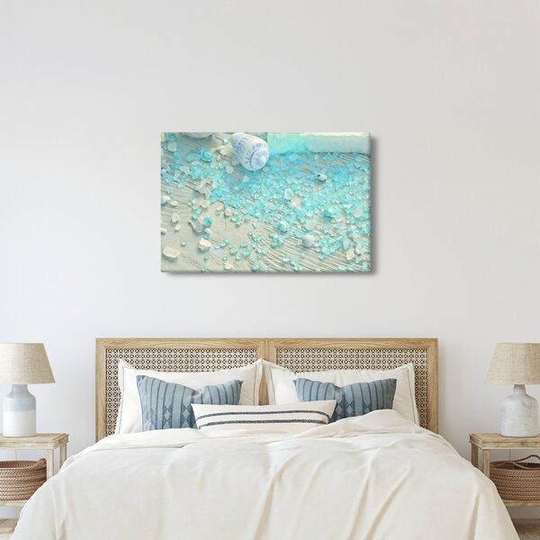 Obraz - Prímorská atmosféra v tyrkysových odtieňoch (90x60 cm)
