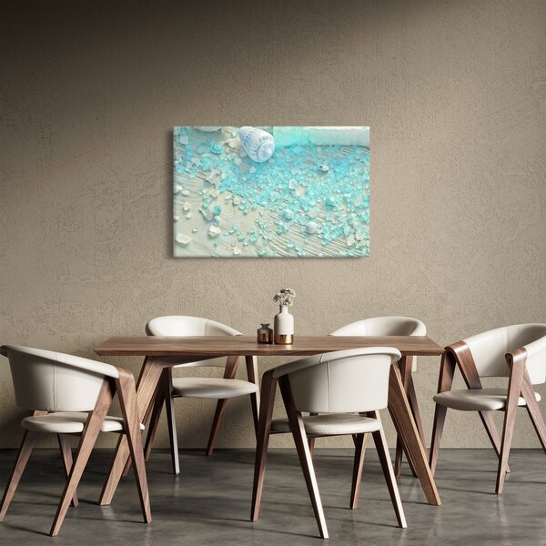 Obraz - Prímorská atmosféra v tyrkysových odtieňoch (90x60 cm)