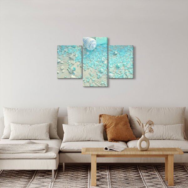 Obraz - Prímorská atmosféra v tyrkysových odtieňoch (90x60 cm)