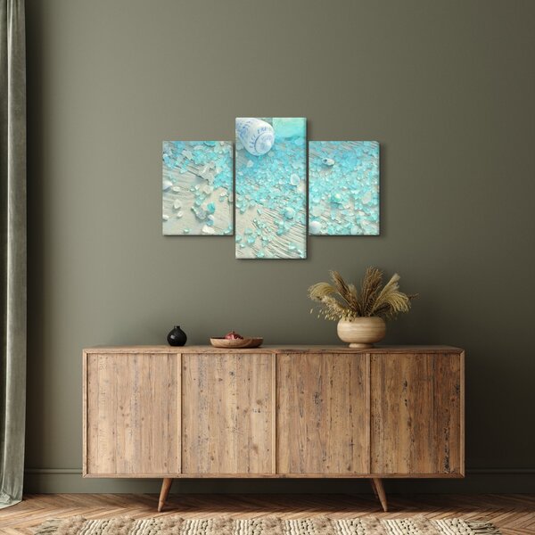 Obraz - Prímorská atmosféra v tyrkysových odtieňoch (90x60 cm)