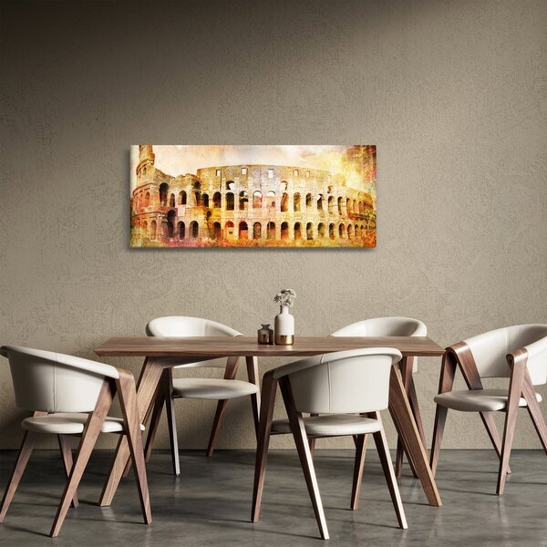 Obraz - Digitálna maľba, koloseum, Rím, Taliansko (120x50 cm)