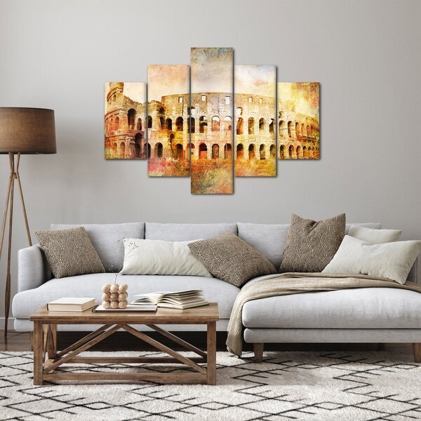 Obraz - Digitálna maľba, koloseum, Rím, Taliansko (150x105 cm)