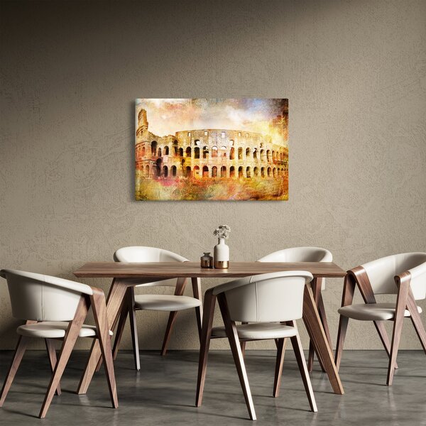 Obraz - Digitálna maľba, koloseum, Rím, Taliansko (90x60 cm)