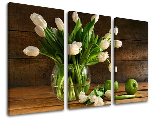 Obraz na stenu 3 dielny KVETY XOBKV113E30 - 60x40 cm
