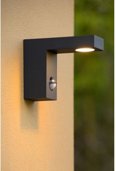 Lucide 28850/24/30 TEXAS IR exteriérové nástenné svietidlo so senzorom 1xLED IP54 3000K 230lm 6W