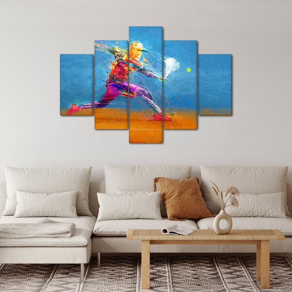 Obraz - Maľovaný tenista (150x105 cm)