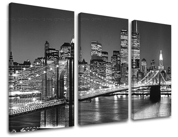 Obraz na stenu 3 dielny MESTO ME036E30 - 60x40 cm