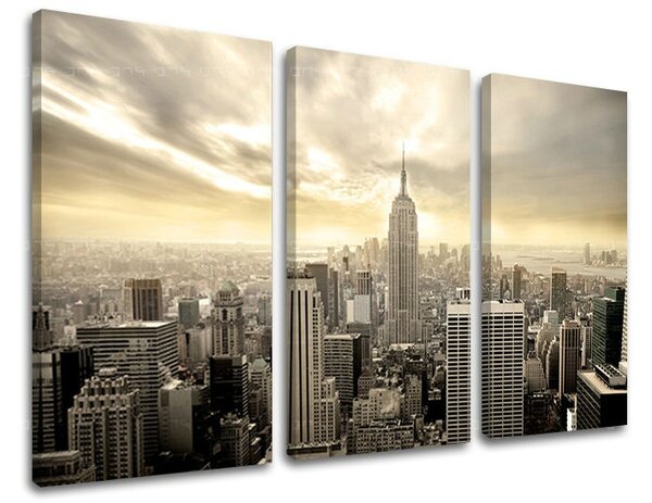 Obraz na stenu 3 dielny MESTO ME034E30 - 60x40 cm