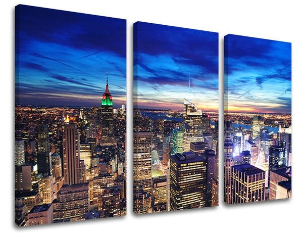 Obraz na stenu 3 dielny MESTO ME049E30 - 60x40 cm