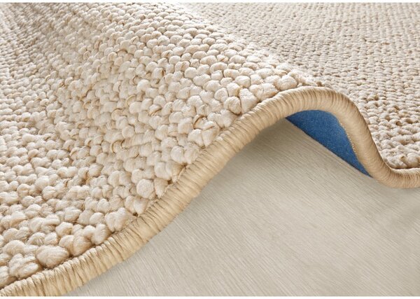Krémový okrúhly koberec ø 133 cm Wolly – BT Carpet