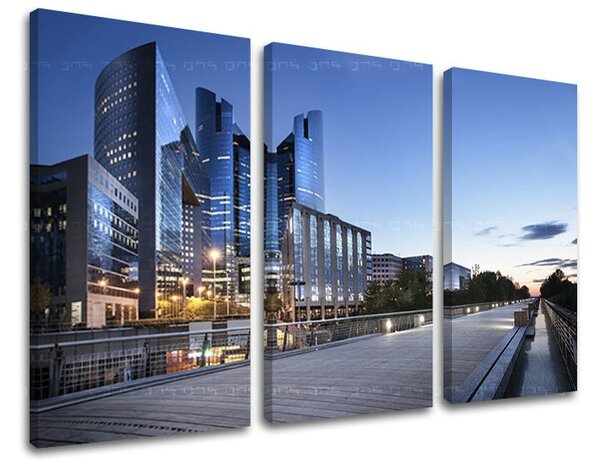 Obraz na stenu 3 dielny MESTO ME111E30 - 60x40 cm