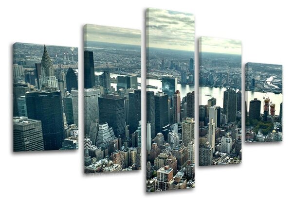 Obraz na stenu 5 dielny MESTO / NEW YORK ME118E50 - 100x80 cm