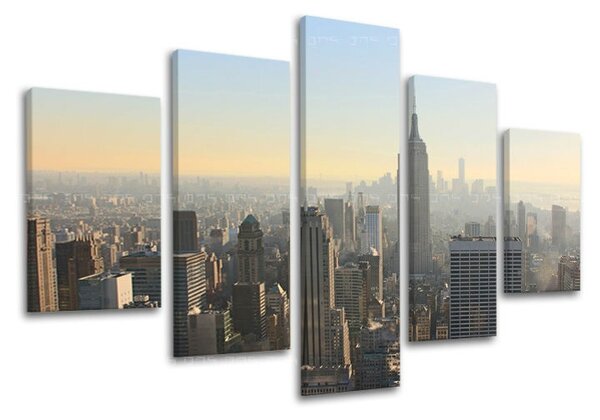 Obraz na stenu 5 dielny MESTO / NEW YORK ME117E50 - 100x80 cm