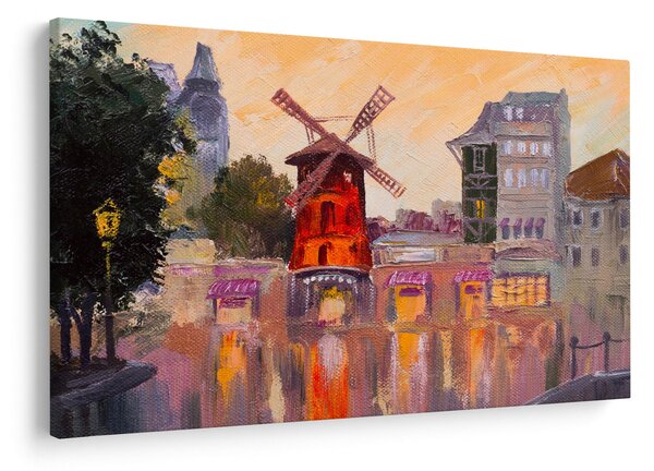 Obraz - Moulin rouge, Paríž, Francúzsko (90x60 cm)
