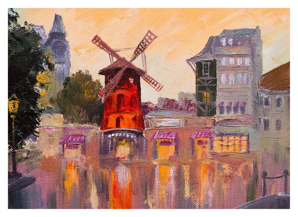Obraz - Moulin rouge, Paríž, Francúzsko (70x50 cm)