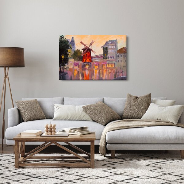 Obraz - Moulin rouge, Paríž, Francúzsko (90x60 cm)